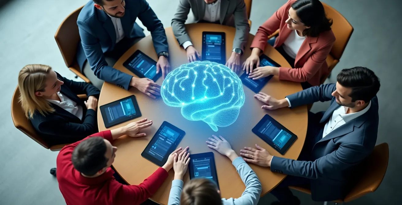 Équipe d'une PME canadienne en formation sur les outils d'analyse de données