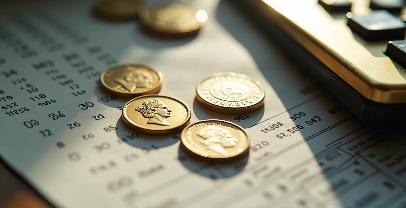 Analyse macro de documents financiers avec calculatrice et graphiques de projection des coûts