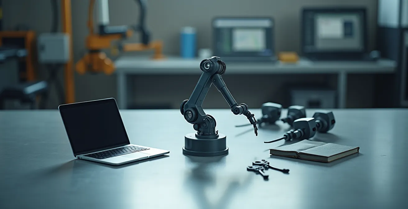 Visualisation de la répartition des coûts d'un projet robotique avec différents composants